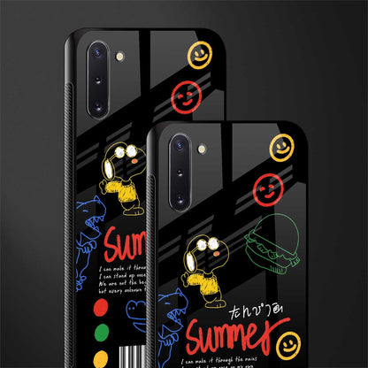 summer motivation glass case for samsung galaxy note 10 image-2