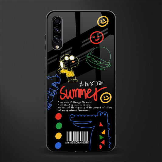 summer motivation glass case for samsung galaxy a70 image