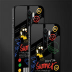summer motivation glass case for redmi note 8 pro image-2
