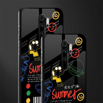 summer motivation glass case for redmi note 8 pro image-2