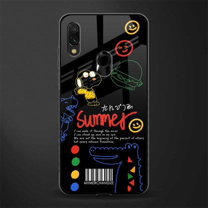 summer motivation glass case for redmi 7redmi y3 image