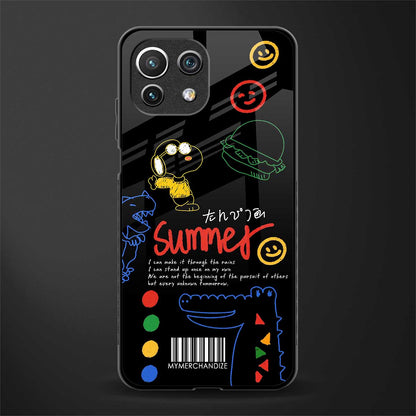 summer motivation glass case for mi 11 lite image