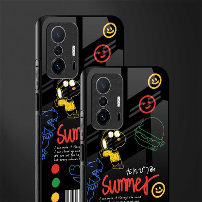 summer motivation glass case for mi 11t pro 5g image-2