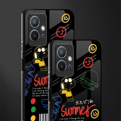summer motivation glass case for vivo y75 5g image-2