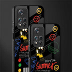 summer motivation glass case for poco m4 pro 5g image-2