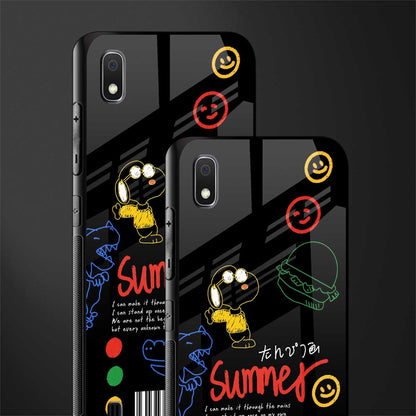 summer motivation glass case for samsung galaxy a10 image-2