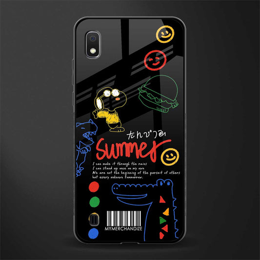 summer motivation glass case for samsung galaxy a10 image