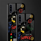 summer motivation glass case for samsung galaxy a20s image-2
