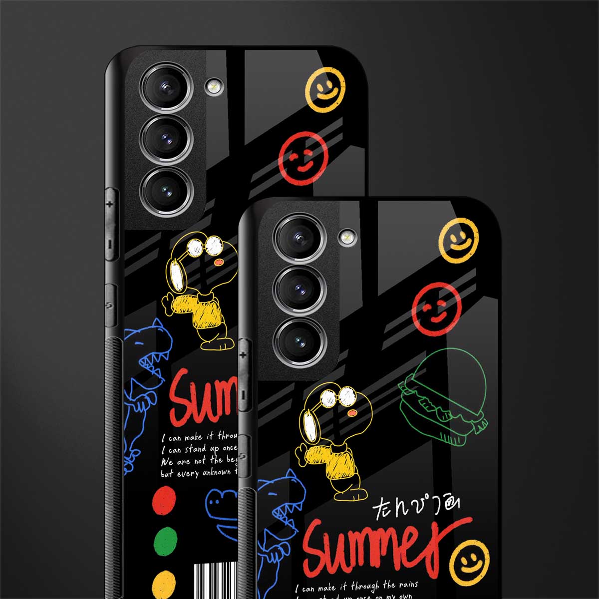 summer motivation glass case for samsung galaxy s21 image-2
