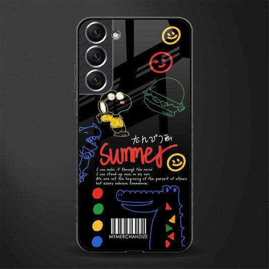 summer motivation glass case for samsung galaxy s21 plus image