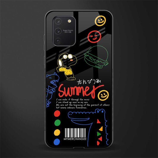 summer motivation glass case for samsung galaxy s10 lite image