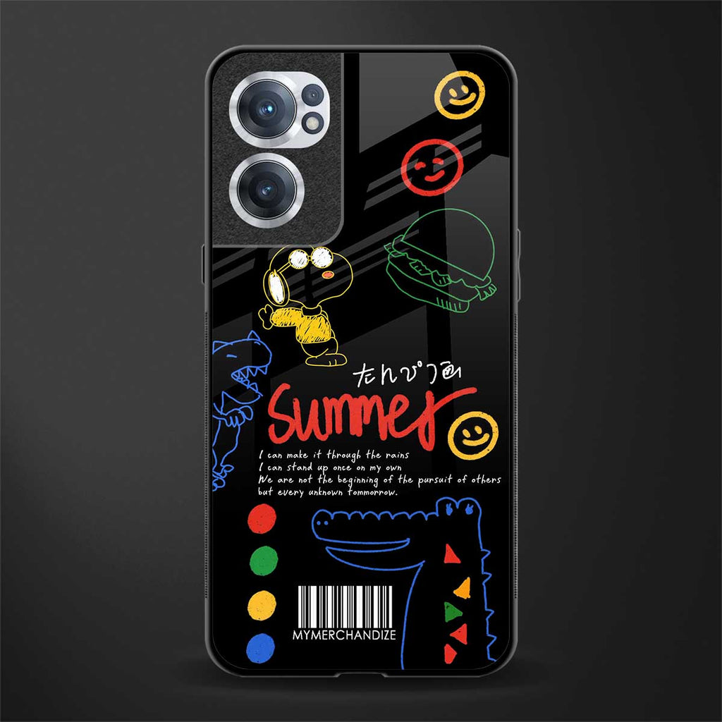 summer motivation glass case for oneplus nord ce 2 5g image