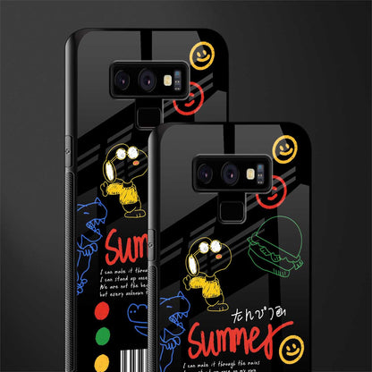 summer motivation glass case for samsung galaxy note 9 image-2