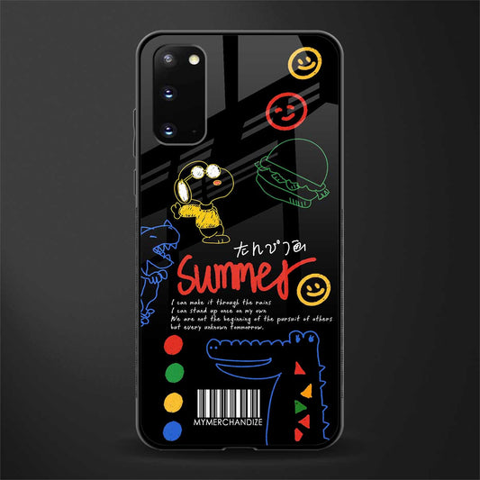 summer motivation glass case for samsung galaxy s20 image