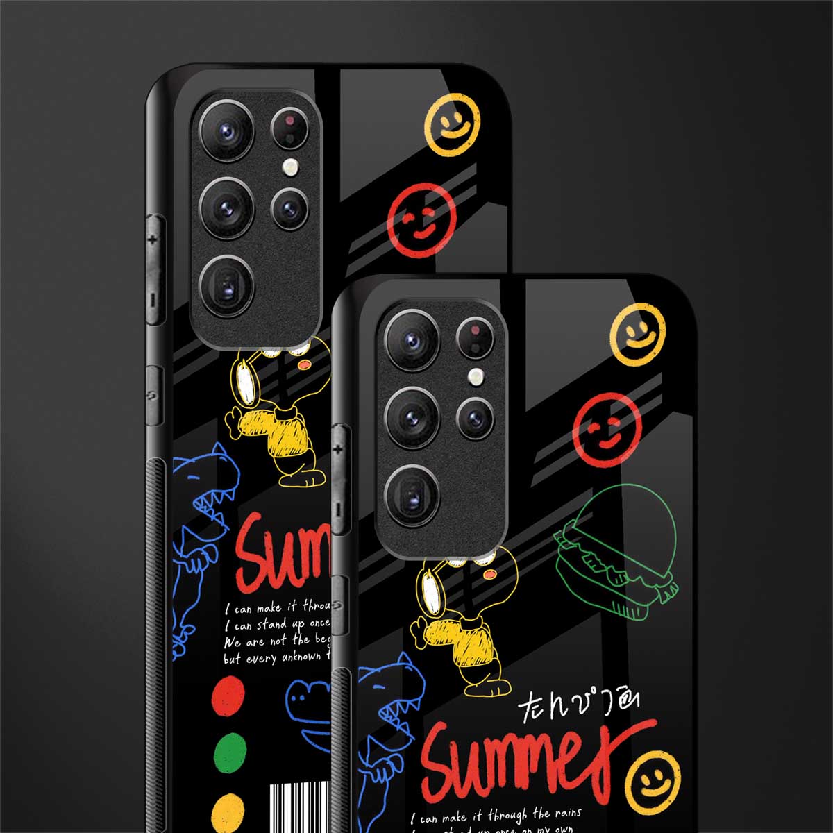 summer motivation glass case for samsung galaxy s22 ultra 5g image-2