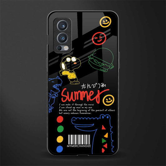 summer motivation glass case for oneplus nord 2 5g image