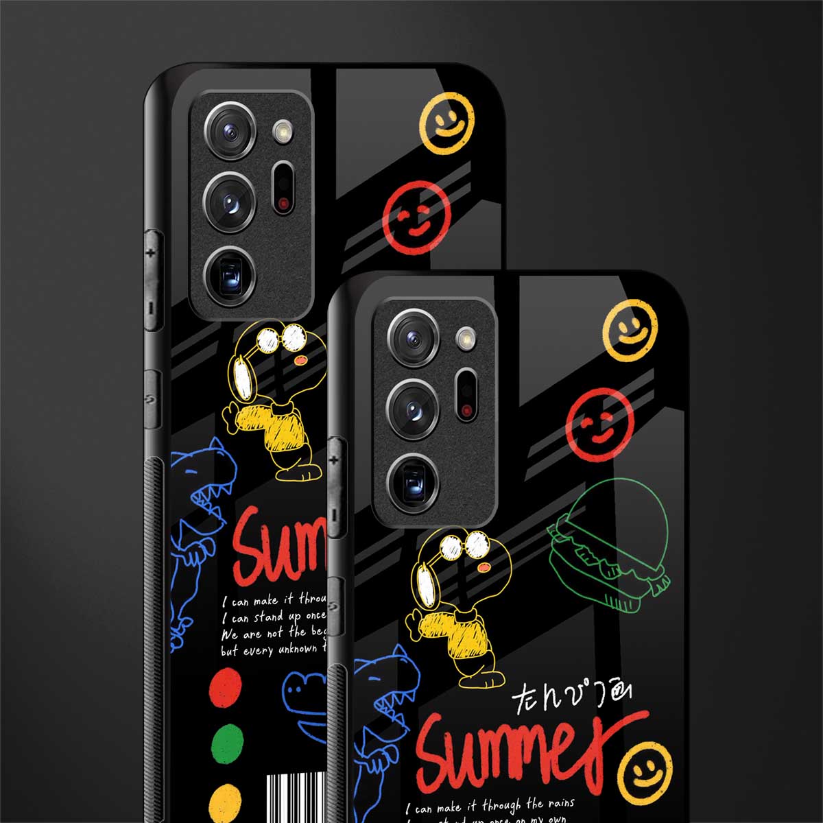 summer motivation glass case for samsung galaxy note 20 ultra 5g image-2