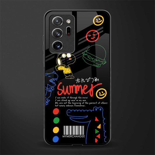 summer motivation glass case for samsung galaxy note 20 ultra 5g image