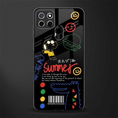 summer motivation glass case for realme narzo 20 image