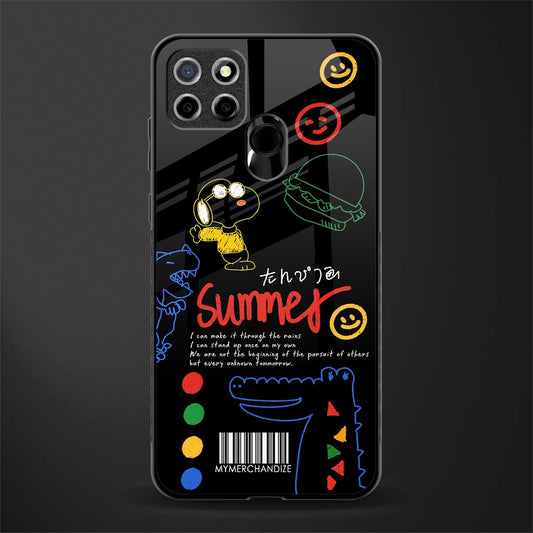 summer motivation glass case for realme narzo 20 image