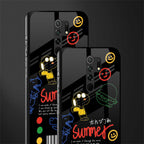 summer motivation glass case for redmi 9 prime image-2