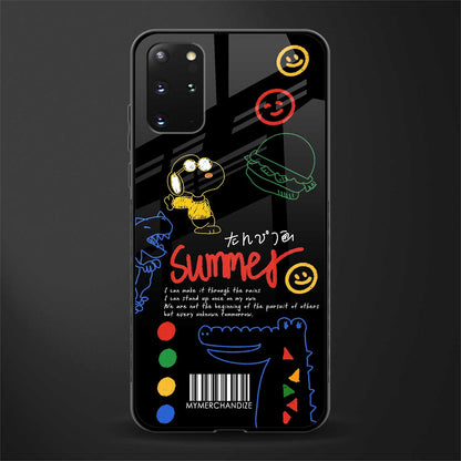 summer motivation glass case for samsung galaxy s20 plus image