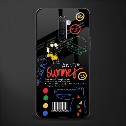 summer motivation glass case for realme x2 pro image