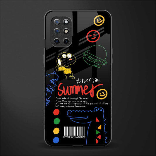 summer motivation glass case for oneplus 8t image