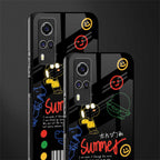 summer motivation glass case for vivo y53s image-2