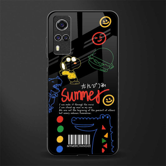 summer motivation glass case for vivo y53s image