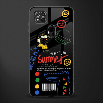 summer motivation glass case for poco c31 image