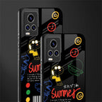 summer motivation glass case for vivo v20 pro image-2