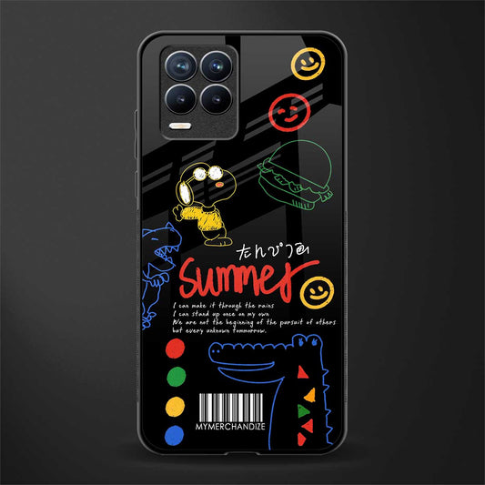 summer motivation glass case for realme 8 4g image
