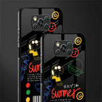 summer motivation glass case for poco x3 pro image-2
