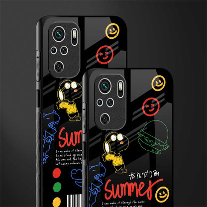 summer motivation glass case for redmi note 10s image-2