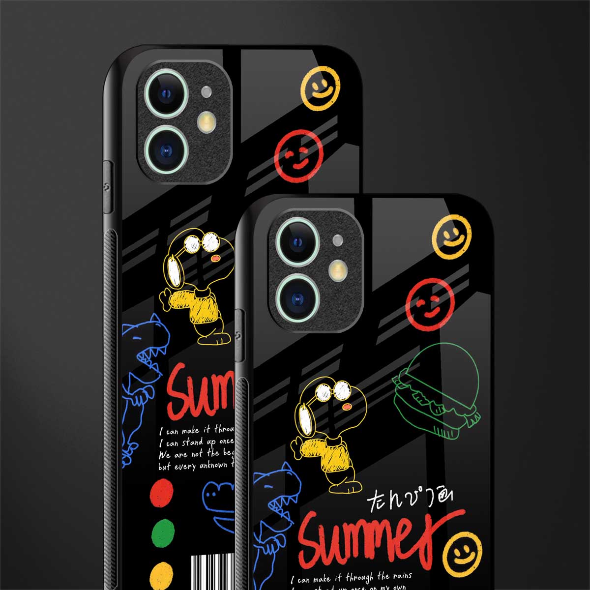 summer motivation glass case for iphone 12 mini image-2