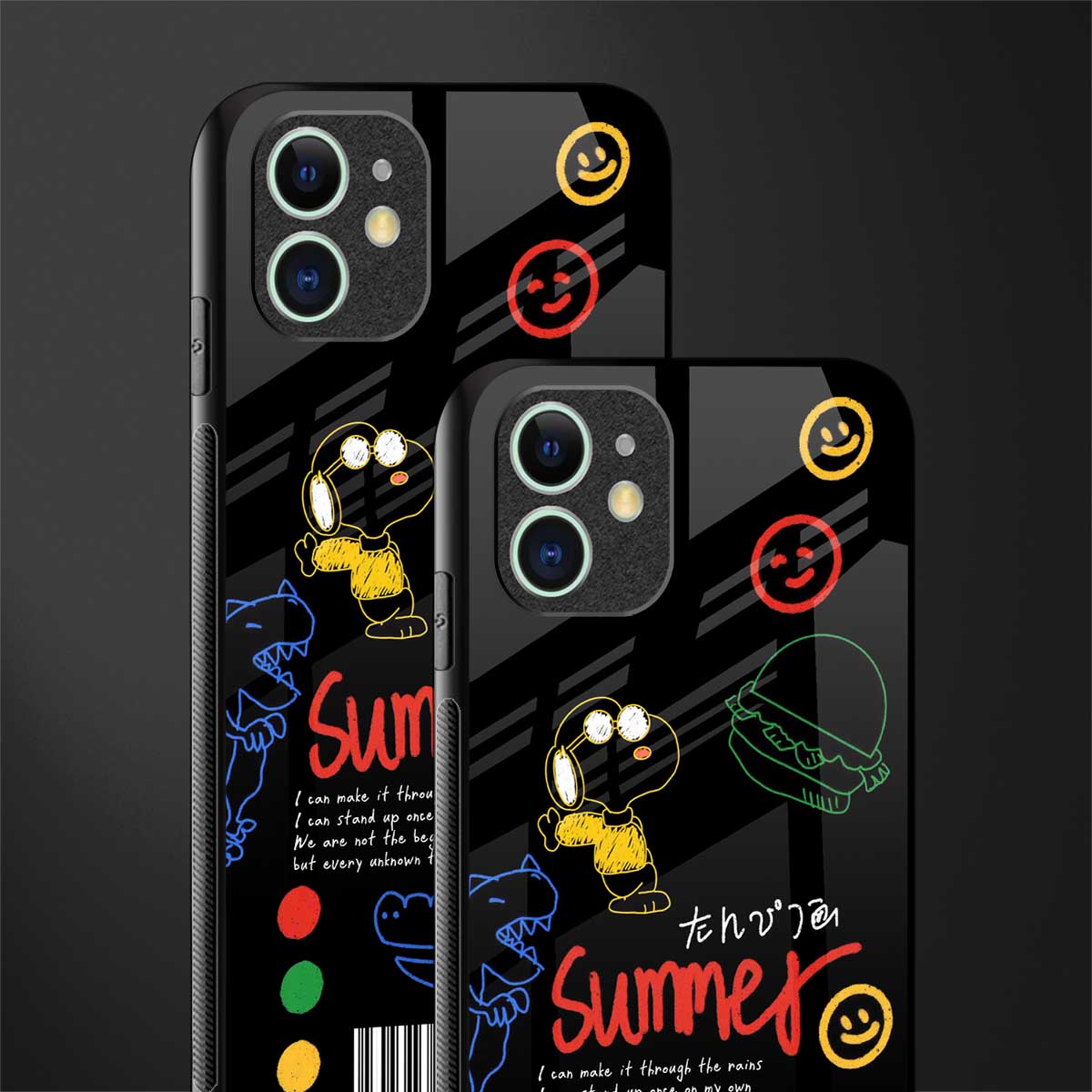 summer motivation glass case for iphone 12 image-2