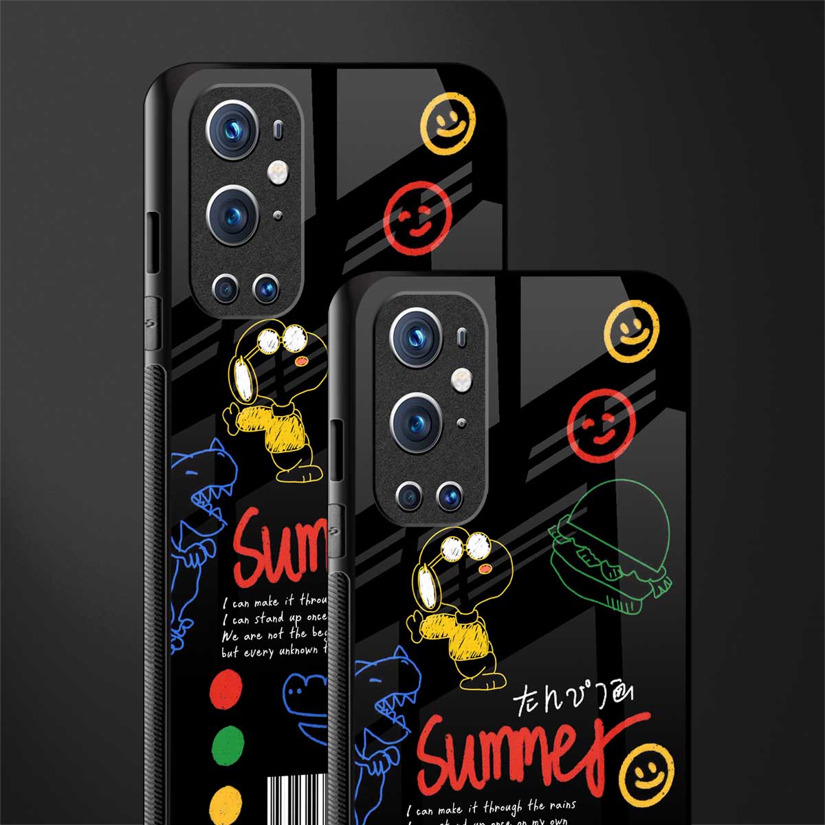 summer motivation glass case for oneplus 9 pro image-2