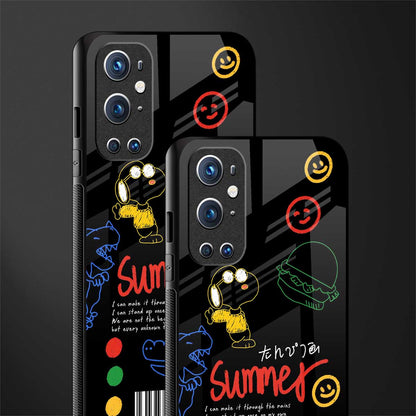 summer motivation glass case for oneplus 9 pro image-2