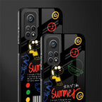 summer motivation glass case for mi 10t 5g image-2