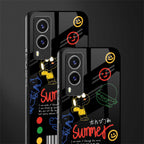 summer motivation glass case for vivo v21e 5g image-2