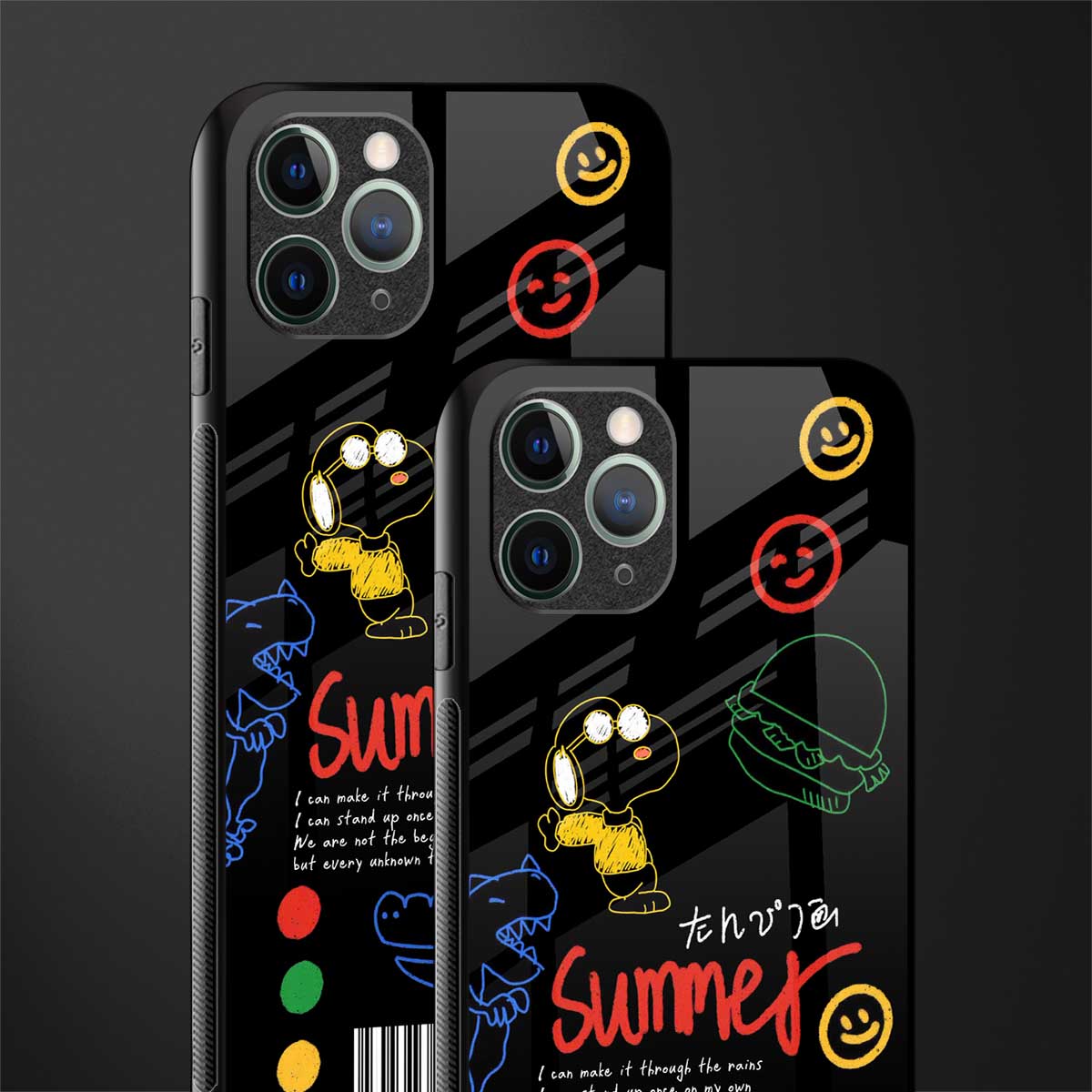 summer motivation glass case for iphone 11 pro max image-2
