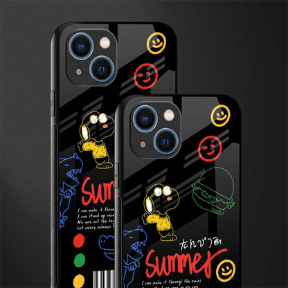 summer motivation glass case for iphone 13 image-2