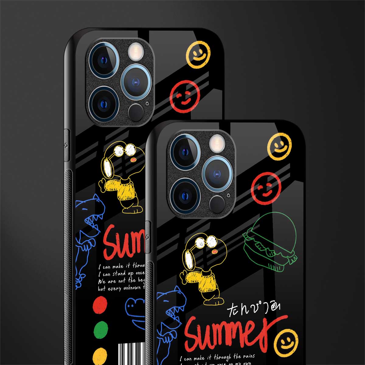 summer motivation glass case for iphone 12 pro image-2