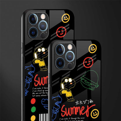 summer motivation glass case for iphone 12 pro max image-2