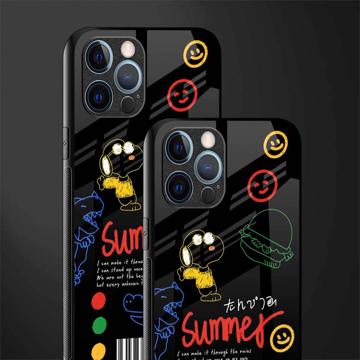 summer motivation glass case for iphone 14 pro max image-2