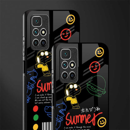 summer motivation glass case for redmi 10 prime image-2