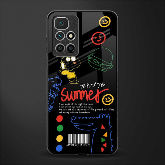 summer motivation glass case for redmi 10 prime image