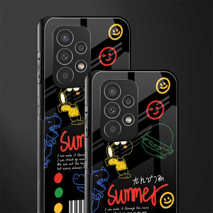 summer motivation back phone cover | glass case for samsung galaxy a23