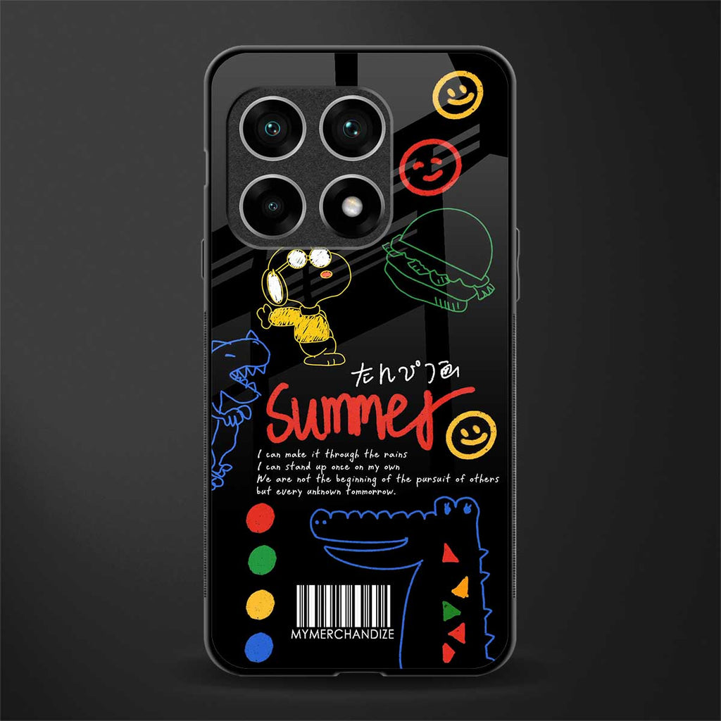 summer motivation glass case for oneplus 10 pro 5g image